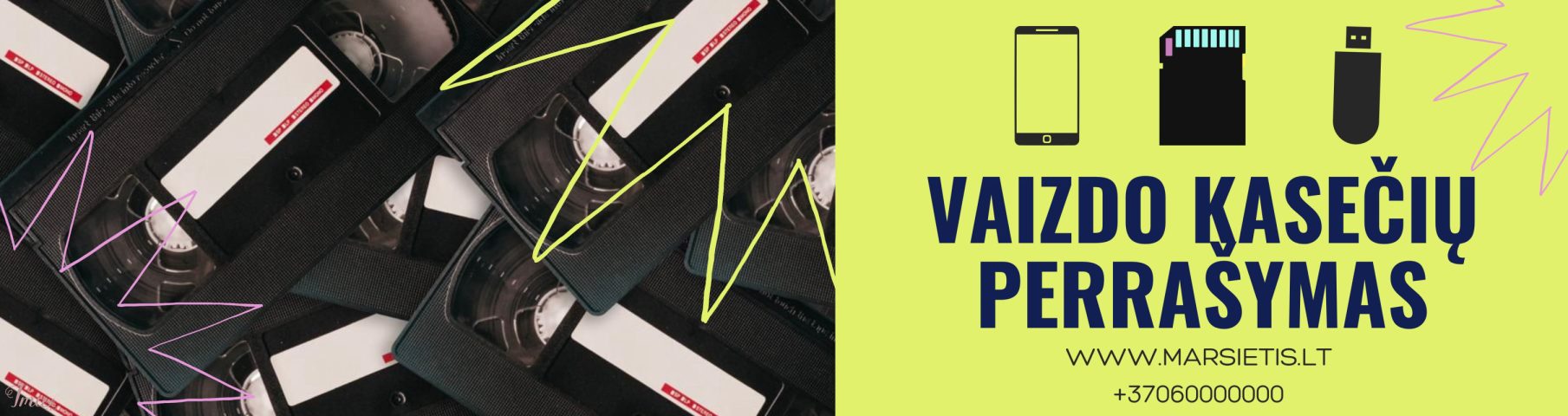 imusau.lt | parduodama Vaizdajuosčių / Kasečių perrašymas į naujas laikmenas